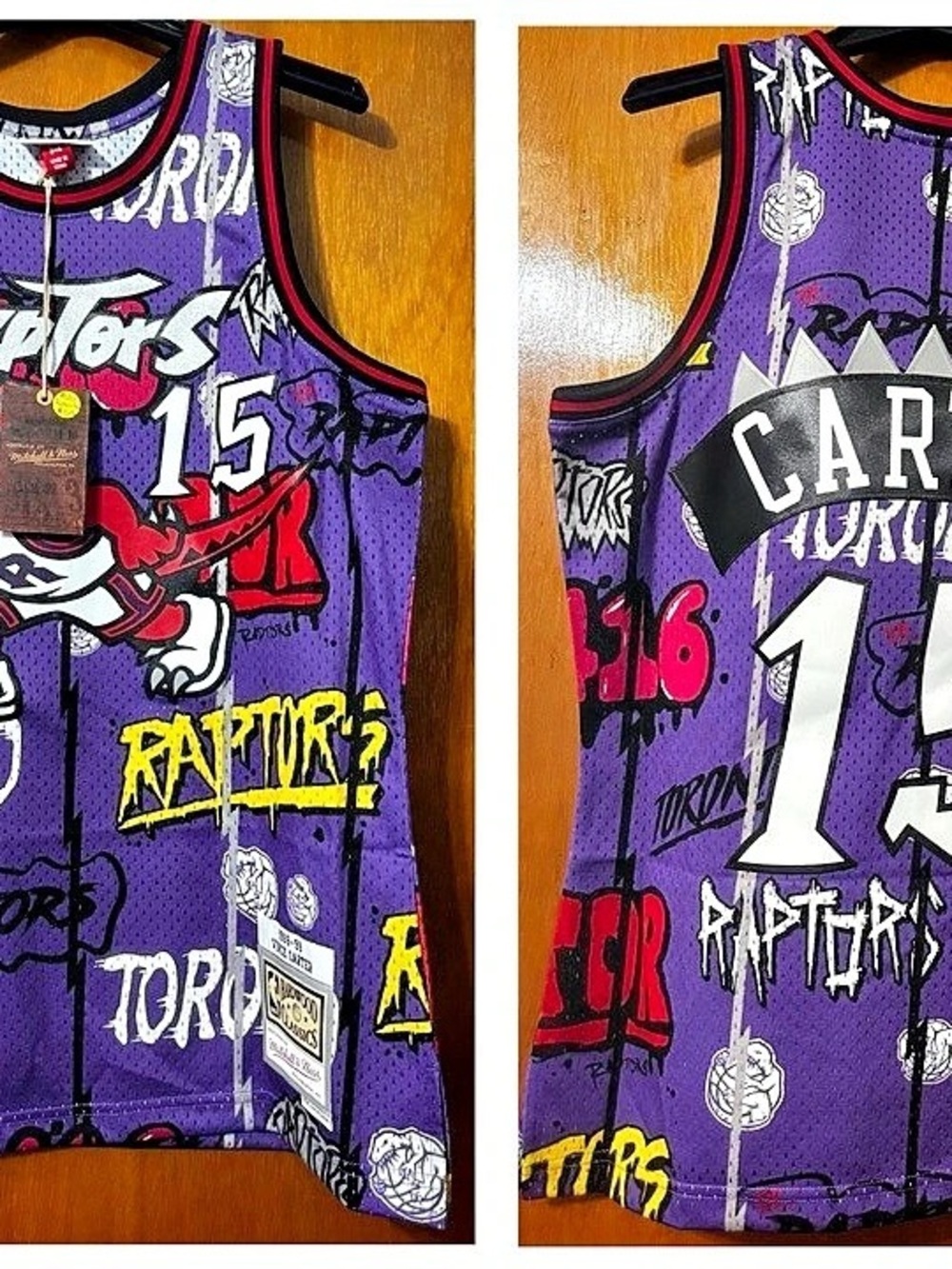 Mitchell & Ness Toronto Raptors Vince Carter 1998-99 Hardwood Classics Swingman